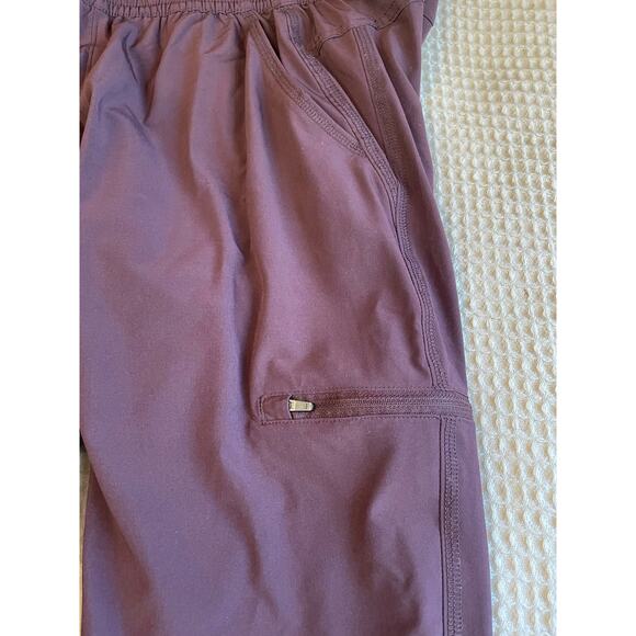 Eddie Bauer Outerwear Fleece Flannel Lined Camping Cargo Joggers Size 8 Purple - Picture 6 of 11